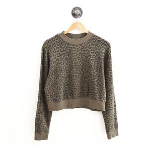 Pistola Leopard print Crop Sweatshirt #123-482